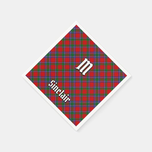 Serviette En Papier Clan Sinclair Tartan (Coin)