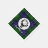 Serviette En Papier Clan Sinclair Tartan & Crest Badge (Coin)