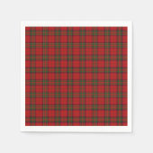 Serviette En Papier Clan Stewart Royal Scottish Tartan Plaid Motif (Devant)