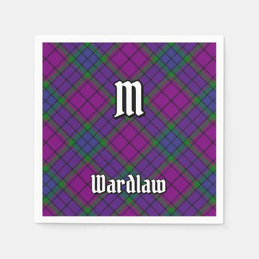 Serviette En Papier Clan Wardlaw Tartan (Devant)