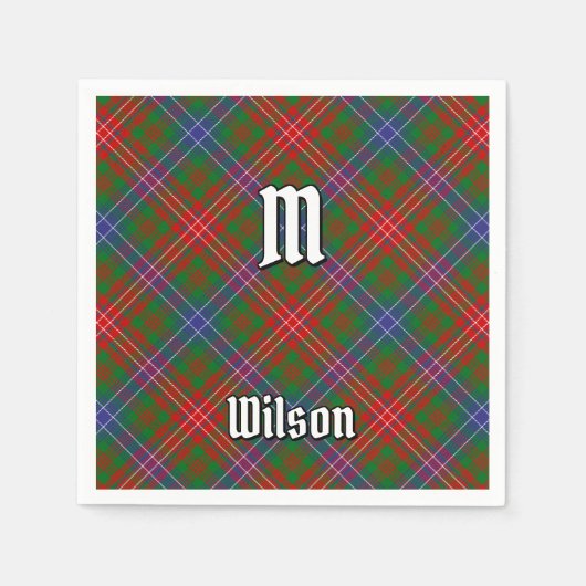 Serviette En Papier Clan Wilson Modern Tartan (Devant)