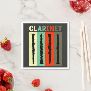Serviette En Papier Clarinet rétro