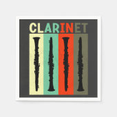 Serviette En Papier Clarinet rétro (Devant)