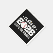 Serviette En Papier Class of 2026 Baseball Graduation It’s Go Time (Coin)