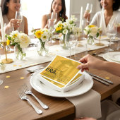 Serviette En Papier Class of 2026 Golden Photo