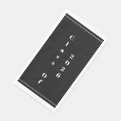 Serviette En Papier Class Of 2026 Graduation Party Black White (Coin)