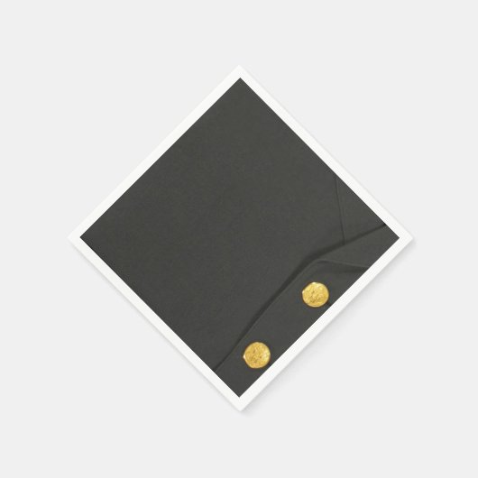 Serviette En Papier Classe ARMÉE A Robe Uniforme Verts serviettes mili (Coin)