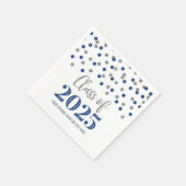 Serviette En Papier Classe Confetti Bleu Argent de 2025 serviettes (Coin)