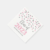 Serviette En Papier Classe Confetti Rose Argent de 2023 serviettes (Coin)