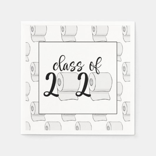 Serviette En Papier Classe de 2020 Graduation Napkin - Papier Toliet (Devant)