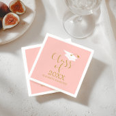 Serviette En Papier Classe de 2021 Grad Casquette Gold Parties scintil