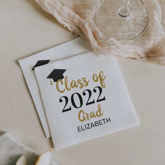 Serviette En Papier Classe De 2022 Nom