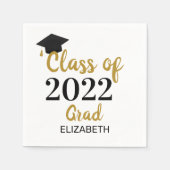 Serviette En Papier Classe De 2022 Nom (Devant)