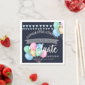 Serviette En Papier Classe de 2023 Celebration Balloon Graduation Part (En situation)