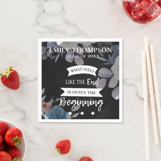 Serviette En Papier Classe de 2024 Inspirational Quote Graduation Part (En situation)