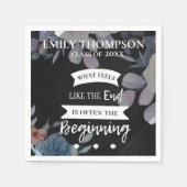 Serviette En Papier Classe de 2024 Inspirational Quote Graduation Part (Devant)