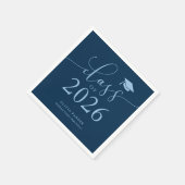 Serviette En Papier Classe de 2025 Marine Graduation Party (Coin)