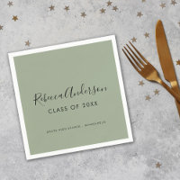 Classe de 2025 Sage Green Graduation Party
