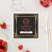 Serviette En Papier Classe de Black Red Gold 2018 (En situation)