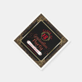 Serviette En Papier Classe de Black Red Gold 2018 (Coin)
