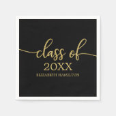 Serviette En Papier Classe de Calligraphie Chic Classique 2023 (Devant)