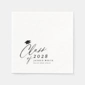 Serviette En Papier Classe de calligraphie moderne de 2025 (Devant)