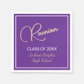 Serviette En Papier Classe de design classique Réunion (Devant)