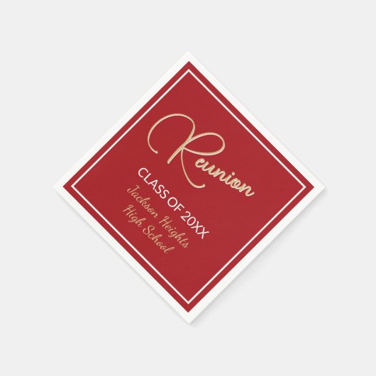 Serviette En Papier Classe de design classique Réunion (Coin)