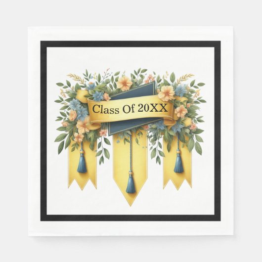 Serviette En Papier Classe De Diplôme De Customisé (Devant)