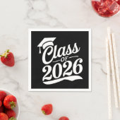 Serviette En Papier Classe De Diplômés De 2026 Fier (En situation)