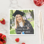 Serviette En Papier Classe de fin d'études de 2025 Photo (En situation)