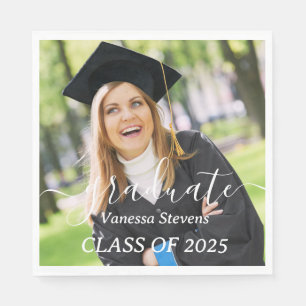 Serviette En Papier Classe de fin d'études de 2025 Photo