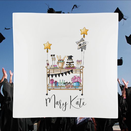 Serviette En Papier Classe de Graduation du panier de barres du script