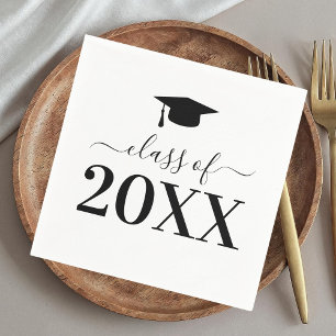 Serviette En Papier Classe de Graduation Party personnalisée de 2025 G