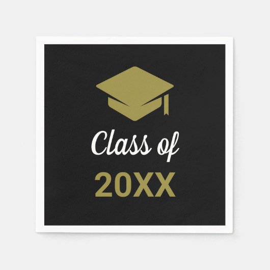 Serviette En Papier Classe De N'Importe Quelle Année Félicats Diplôme  (Devant)