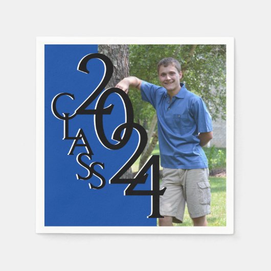Serviette En Papier Classe de photo Blue Grad 2018 (Devant)