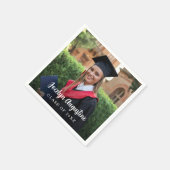 Serviette En Papier Classe de photos de fin d'études de 2025 (Coin)