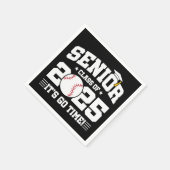 Serviette En Papier Classe d'équipe de baseball de 2025 Graduation Sen (Coin)