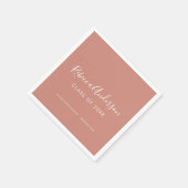 Serviette En Papier Classe d'or rose de Calligraphie 2023 (Coin)