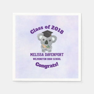 Serviette En Papier Classe du 20xx mignon ours Koala Bear aux Grats Ca