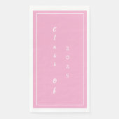 Serviette En Papier Classe Étudiante De La Fête De Graduation De 2025  (Devant)