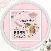 Serviette En Papier Classe Florale Rose Élégante 2025