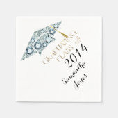 Serviette En Papier Classe Gemstone de 2014 Graduate Party Napkins (Devant)