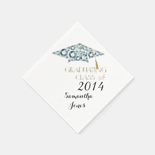 Serviette En Papier Classe Gemstone de 2014 Graduate Party Napkins (Coin)