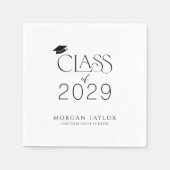 Serviette En Papier Classe minimale d'élégance gracieuse de 2025 Gradu (Devant)