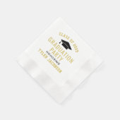 Serviette En Papier Classe moderne de 2025 Gold Custom Graduation Part (Coin)