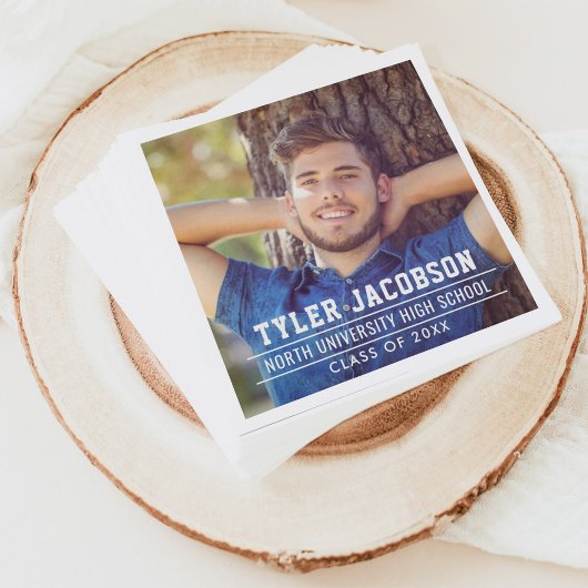 Serviette En Papier Classe moderne de 2025 Photo de graduation personn