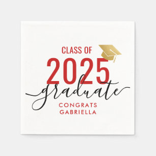 Serviette En Papier Classe of 2023 Parti de graduation moderne