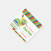 Serviette En Papier Classe Party, Bookworm & Books personnalisable (Coin)