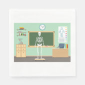 Serviette En Papier Classe scientifique Skeleton (Devant)